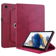 360 Rotation Cover For Samsung Galaxy Tab A9 A9+ Case 8.7 11 inch 2023 Tree Embossed Case Funda For Galaxy Tab A9 Tablet Cover red Tab A9 8.7 inch