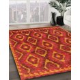 thumbnail image 2 of Ahgly Company Tapis d'Intérieur Rectangulaire Abstrait Orange Rouge, 4 Pieds x 6 Pieds, 2 of 6