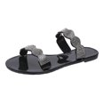 thumbnail image 1 of RKSTN Chaussons pour Femmes Sandales en Strass Chaussons de Plage Chaussures en Gelée, Chaussons pour Femmes Intérieur Extérieur, 1 of 7