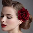 thumbnail image 2 of Hair Clip 1Pc Hair Clip Reusable Rose Flower Shape Metal Rose Flower Hair Clips for Dating, 2 of 6