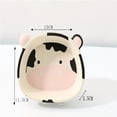 thumbnail image 1 of LEEYNEER Melamine Bamboo Fiber Children‘s Tableware Set Cute Panda Eating Bowl Baby Divided Plate, 1 of 2