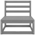 thumbnail image 2 of vidaXL 2 Piece Garden Lounge Set Grey Solid Pinewood, 2 of 5