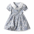 thumbnail image 4 of Birdeem Robe à Bretelles d'Été à Imprimé Floral pour Tout-Petite Fille avec Chapeau et Épingle à Cheveux, 4 of 9