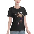 thumbnail image 2 of T-Shirt Basique à Manches Courtes pour Femme une Pièce Robin, 2 of 6