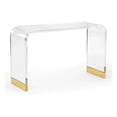 thumbnail image 1 of Acrylic Console Table In Gold, 1 of 4
