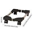thumbnail image 3 of Support de Tour d'Ordinateur Réglable avec 4 Roues Pivotantes Verrouillables, Chariot Mobile Ventilé, Rack Adapté au Support de Bureau d'Ordinateur pour Bureau, 3 of 8