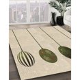 thumbnail image 3 of Ahgly Company Tapis d'Intérieur Lavable en Machine Carré Transitionnel Beige, 5 Pieds Carré, 3 of 7
