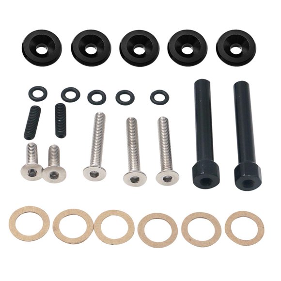 Miulika Engine Valve Cover Washer Bolt Aluminum Alloy Repair Parts Replacement Parts black
