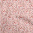 thumbnail image 1 of oneOone Cotton Cambric Red Fabric Floral Sewing Craft Projects Fabric Prints By Yard 56 Inch Wide, 1 of 4