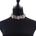 thumbnail image 4 of fastboy Style de Collier Bavoir Strass avec Strass Mousseux Premium Alliage et Strass Cristal Bleu, 4 of 6