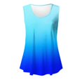 thumbnail image 4 of Yuyuzo Débardeurs pour Femmes Été Sans Manches T-Shirt Décontracté Col Rond Chic Color Block Blouse Fluide de Plage, 4 of 6