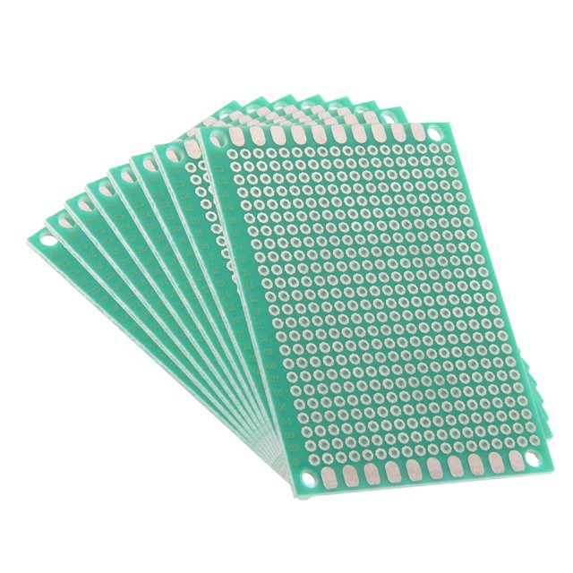 Unique Bargains 5x7cm Single Sided Universal Printed Circuit Board for DIY Soldering 8pcs
