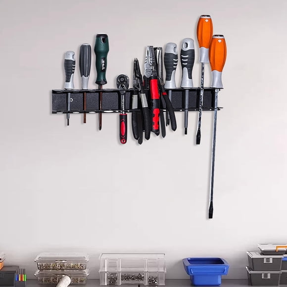 RKSTN Screwdriver Storage Rack 2Pc Screwdriver Organizer - Heavy Duty Screwdriver Storage Rack Metal Plier Organizer Rack Screwdriver Hand Tool Organizer and Storage Rack Wall Mount