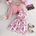 thumbnail image 2 of MIASHUI Tenues à la Mode pour Filles Ensemble 2 Pcs pour Tout-Petits - Robe Sans Manches Élégante avec Veste Confortable Idéale pour un Tenue Décontractée Printemps et Automne, 2 of 9