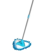 Yannianjz Ceiling Cleaning Mop for Household, 180-Degree Rotating Triangular Duster, Extendable Multi-Section Floor Mop for Windows, Walls, Corners, High Places