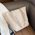 thumbnail image 3 of TopLLC Shoulder Bag Canvas Tote Bag Canvas Bags With Zipper Womens Handbag Women Bag Fashion New Pattern Solid Color Practical Zipper Large Capacity Shoulder pack, 3 of 8