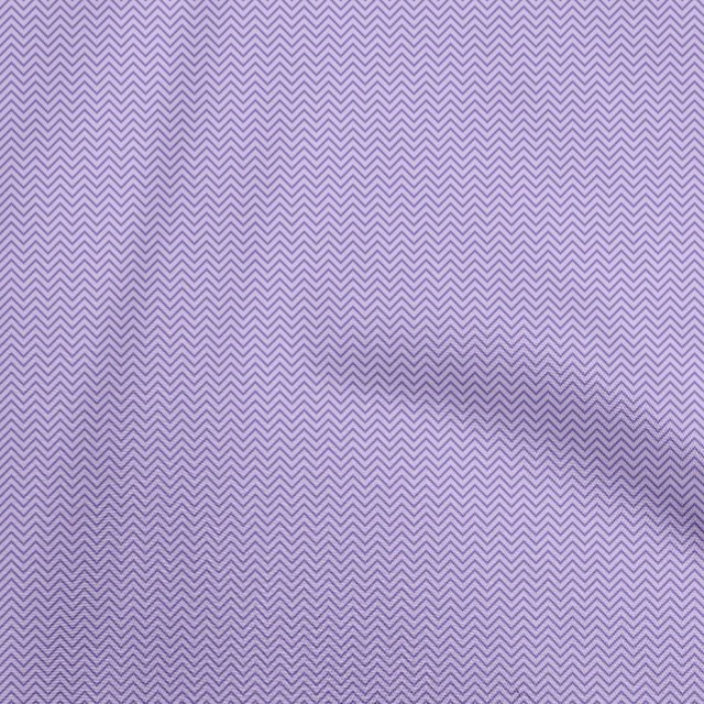 oneOone Cotton Poplin Violet Fabric Chevron Craft Projects Decor Fabric Printed By The Yard 56 Inch Wide