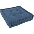 thumbnail image 1 of Blazing Needles 20-SQ-MS-IN Coussin de Sol Carré 20 Pouces avec Boutons - Indigo, 1 of 2