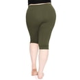 thumbnail image 3 of Stretch Is Comfort Women's Plus Size Knee Length Leggings| Adult X-Large - 7x, 3 of 5