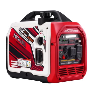 Maxpeedingrods Générateur Portable Onduleur 4000W/3200W Démarrage par Recul Puissance à Essence avec Bluetooth pour Camping et Sauvegarde d'Urgence