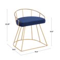 thumbnail image 4 of Canary Contemporary Vanity Stool by LumiSource, 4 of 8