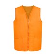 thumbnail image 1 of TOPTIE Adult Volunteer Work Vest Event Supermarket Apron Vests - Orange, 1 of 8
