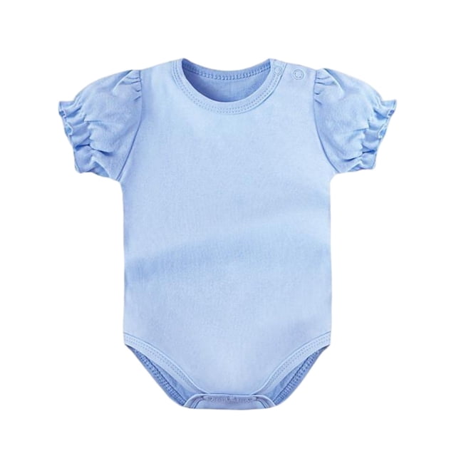Baby Girl Summer Dress Short Sleeve Romper Off Shoulder 95% Polyester 5% Spandex