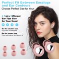 thumbnail image 3 of Ear Plugs For Sleeping 45dB Noise Cancelling Ear Plugs For Concerts Focus Travel Work Silicone Hearing Earplugs With 4 Tips (XS L) Reusable Noise Reduction Ear Plug, 3 of 5