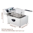 thumbnail image 4 of BeesClover Friteuse Électrique en Acier Inoxydable, Comprend Panier et Couvercle, Protection contre la Surchauffe, Idéale pour un Usage en Restaurant Ou en Cuisine, 4 of 6
