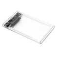 thumbnail image 2 of Domqga 2.5inch USB3.0 Clear Hard Drive Disk HDD SSD Enclosure External Laptop Case, 2 of 8