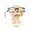 thumbnail image 3 of Dog-Shaped Tabletop Eyeglass Frame for Desktop Decor – 10.5 cm Wide Resin Animal Desk Accessory with Non-Slip Base, 3 of 5