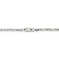thumbnail image 4 of 925 Sterling Silver 3mm Figaro Chain Anklet, 4 of 5