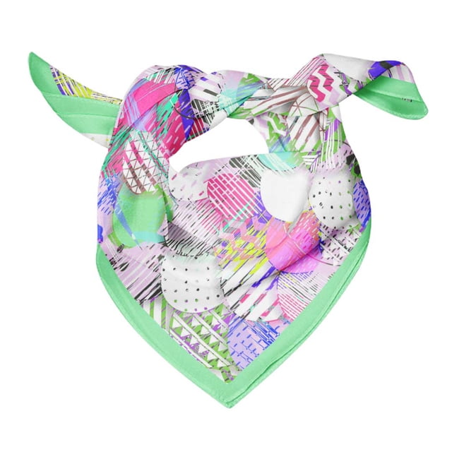 Bimba Womens Rectangular Printed Cotton Voile Scarf Neck Head Wrap-40 x 40 Inches