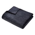 thumbnail image 2 of HOMETRENDS Black Velvet Plush Blanket, King, 2 of 2