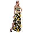 thumbnail image 2 of Bimba 2 Pcs Robe de Plage Aguichant pour Femmes Imprimée Smockée Crop Top & Longue Jupe Ensemble, 2 of 7