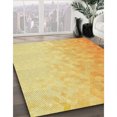 thumbnail image 3 of Ahgly Company Tapis d'Intérieur Rectangulaire Transitionnel Lavable à la Machine, Chrome Or Jaune, 8 Pieds x 10 Pieds, 3 of 7
