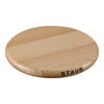 thumbnail image 1 of STAUB Specialities 16 cm Round Beech Trivet Magnetic, Brown, 1 of 5
