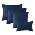 thumbnail image 3 of Clara Clark 5 Piece Quilt Set, Modern Style Ellipse Weave, Full/Queen, Navy Blue, 3 of 4