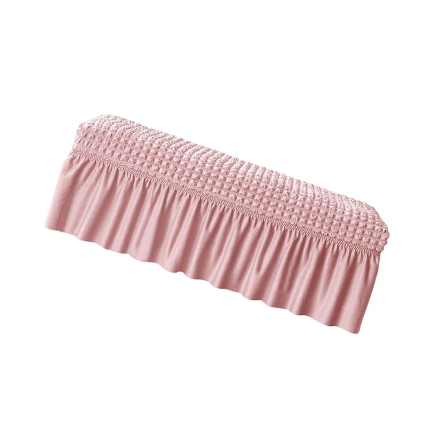 Long Bench Cover Bench Seat Furniture Protector for Living Room Hotel Decor Pink