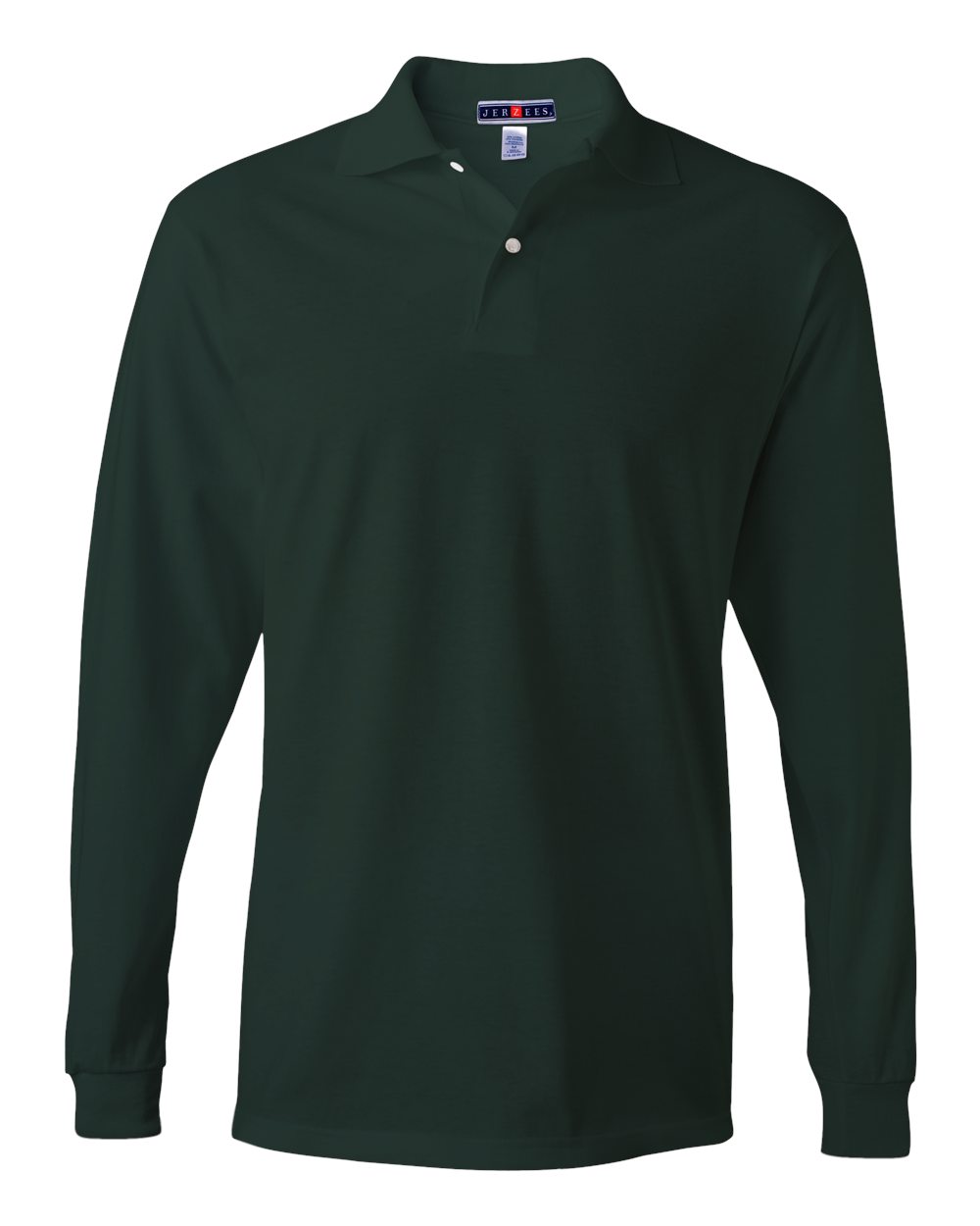 SpotShield 5050 Long Sleeve Polo, L, Forest Green