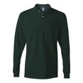 thumbnail image 1 of SpotShield 5050 Long Sleeve Polo, M, Forest Green, 1 of 4