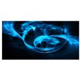 thumbnail image 2 of Fractal 3D Circled Blue Waves - Contemporary Canvas Art Print, 2 of 3