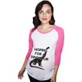 thumbnail image 1 of Crazy Dog T-Shirts Maternity Raglan Hoping for A Dinosaur Cute Funny Pregnancy Baseball Tee, 1 of 6