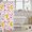 Yellow, variant on Kawaii Dragonfly Shower Curtain Girly Floral Waterproof Bathroom Curtain for Child, Blue Pink Flower Bath Curtain Rainbow Blossoms Shower Curtain Set, Woodland Animal Bathroom Accessories