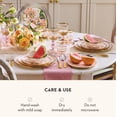 thumbnail image 3 of MACKENZIE-CHILDS Enamel Dinner Plate, Decorative Dinnerware Plate, 10 Inches, Set of 1, Pink-and-White Rosy Check, 3 of 6