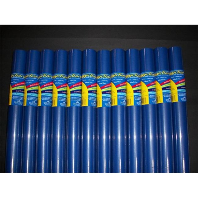 80086 RiteCo Raydiant RiteCo Raydiant Rouleaux d'Art Résistants à la Décoloration Bleu Foncé 36 Po X 30 Pi Lot de 12
