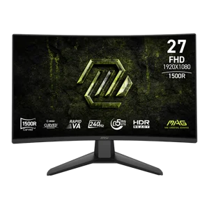 MSI 27" 1920 x 1080 (FHD) 240Hz 0,5 ms (GTG) Rapide courbé VA Moniteur de jeu Tilt réglable (MAG 274CF X24)
