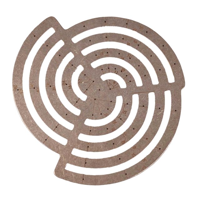 Abbracc Règle de Coupe d'Angle en Cuir Règle de Courbe Ensemble Pochoirs de Dessin Gabarits Géométriques A
