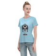 thumbnail image 4 of T-Shirt Basique à Manches Courtes pour Femme une Pièce Grand Ours, 4 of 6