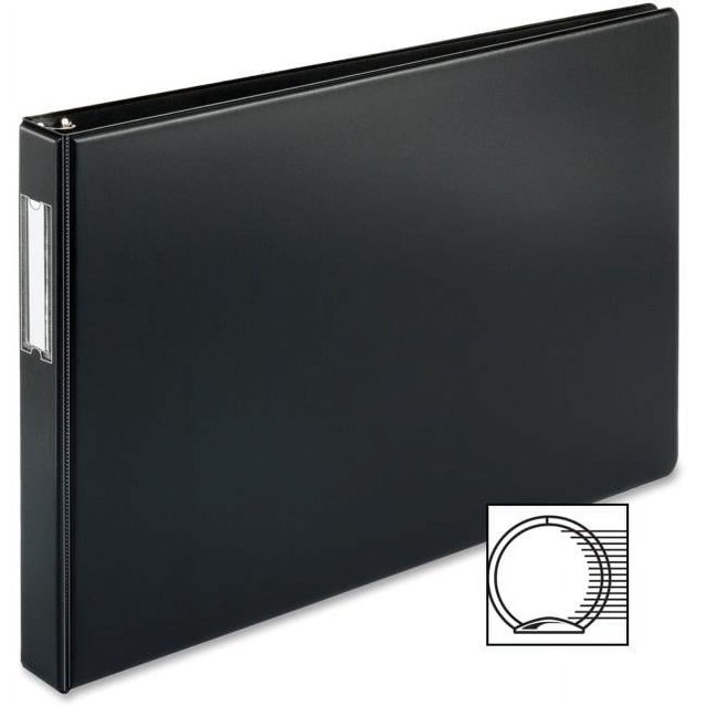 Bus. Source Tabloid-size Black Reference Binder